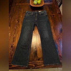 Rag & Bone Dark Black straight ankle jeans